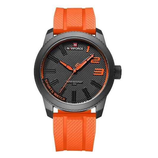 NAVIFORCE Top Luxury Brand Quartz Watch Men Silicone Strap Military Watches 30ATM Waterproof Wristwatch Relogio Masculino 2022