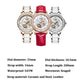 LOREO Shell Dial Ladies Watch Automatic Mechanical Premium Leather Strap