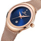 NAVIFORCE Luxury Brand Watches for Women Fashion Casual Ladies Quartz Wristwatch Rose Gold Stainless Steel Waterproof Watch