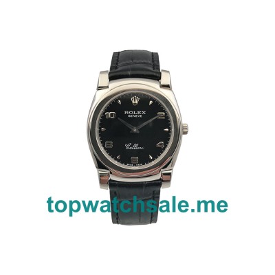 Replica Rolex Cellini 5330 UK - 35MM Steel Male Rolex Cellini Replica Watches - Blingwatches.co.uk
