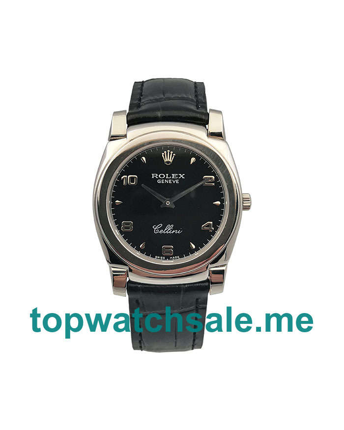 Replica Rolex Cellini 5330 UK - 35MM Steel Male Rolex Cellini Replica Watches - Blingwatches.co.uk