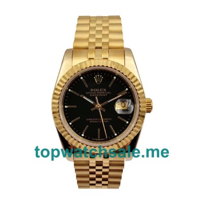 Replica Rolex Datejust 116238 UK - 36MM Gold All Rolex Datejust Replica Watches - Blingwatches.co.uk