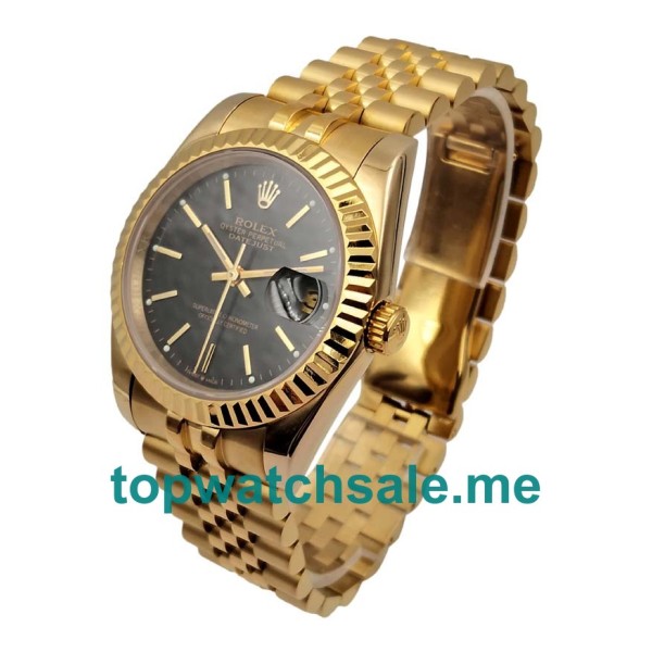Replica Rolex Datejust 116238 UK - 36MM Gold All Rolex Datejust Replica Watches - Blingwatches.co.uk