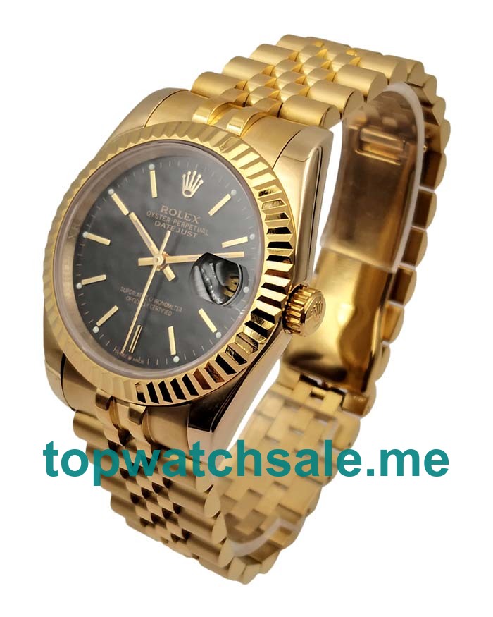 Replica Rolex Datejust 116238 UK - 36MM Gold All Rolex Datejust Replica Watches - Blingwatches.co.uk
