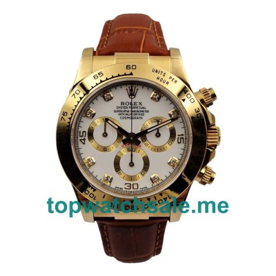 Replica Rolex Cosmograph Daytona 116508 JH UK - 40MM Yellow Gold Male Rolex Cosmograph Daytona Replica Watches - Blingwatches.co.uk
