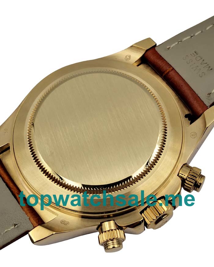 Replica Rolex Cosmograph Daytona 116508 JH UK - 40MM Yellow Gold Male Rolex Cosmograph Daytona Replica Watches - Blingwatches.co.uk