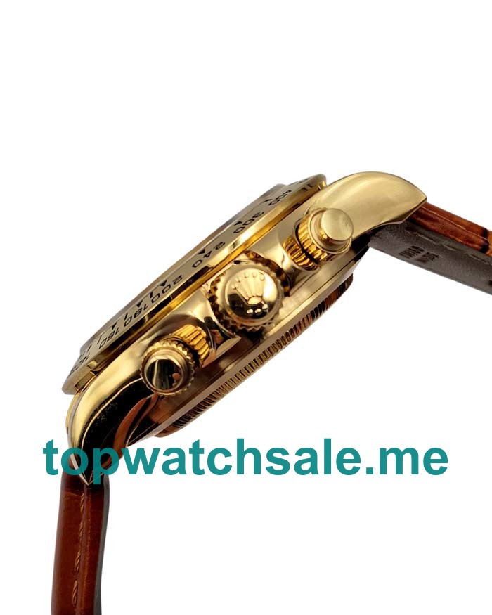 Replica Rolex Cosmograph Daytona 116508 JH UK - 40MM Yellow Gold Male Rolex Cosmograph Daytona Replica Watches - Blingwatches.co.uk