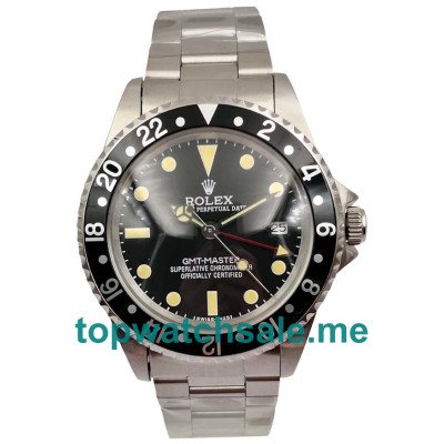 Replica Rolex GMT-Master 16700 UK - 40MM Steel Male Rolex GMT-Master Replica Watches - Blingwatches.co.uk