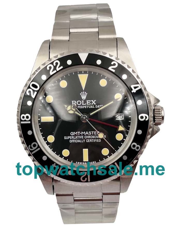 Replica Rolex GMT-Master 16700 UK - 40MM Steel Male Rolex GMT-Master Replica Watches - Blingwatches.co.uk
