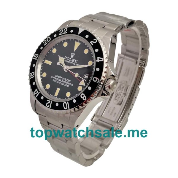 Replica Rolex GMT-Master 16700 UK - 40MM Steel Male Rolex GMT-Master Replica Watches - Blingwatches.co.uk