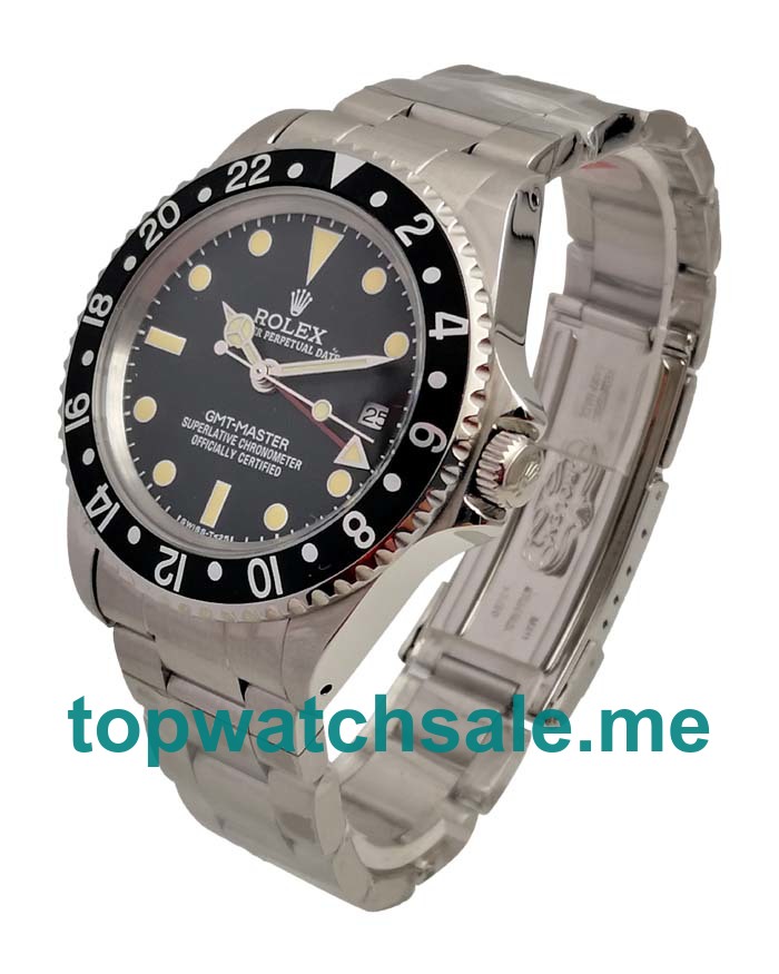 Replica Rolex GMT-Master 16700 UK - 40MM Steel Male Rolex GMT-Master Replica Watches - Blingwatches.co.uk