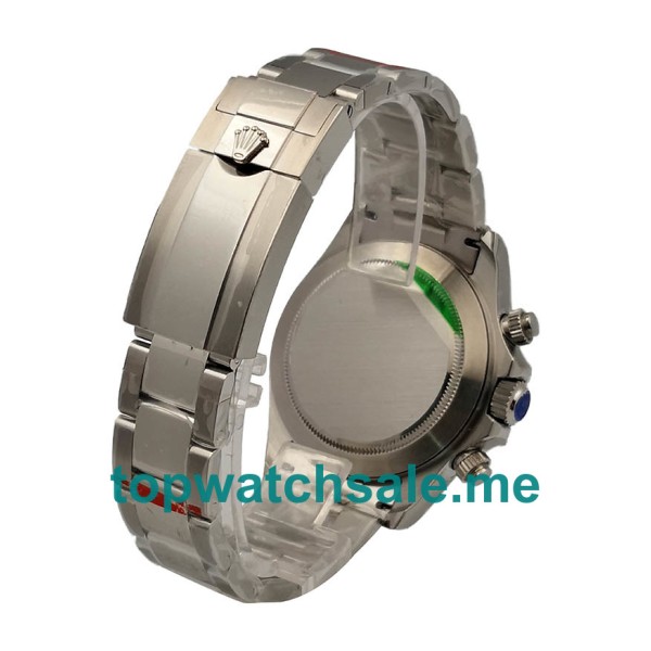 Replica Rolex Daytona 116509 UK - 40MM Steel Male Rolex Daytona Replica Watches - Blingwatches.co.uk