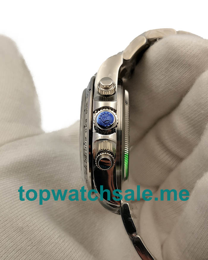 Replica Rolex Daytona 116509 UK - 40MM Steel Male Rolex Daytona Replica Watches - Blingwatches.co.uk