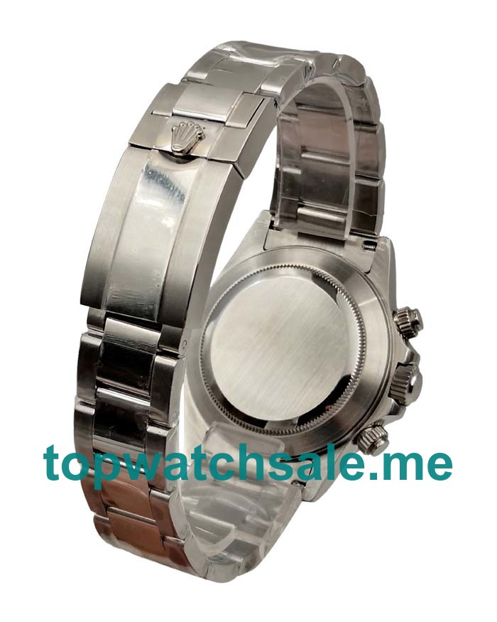 Replica Rolex Daytona 116520 UK - 40MM Steel Male Rolex Daytona Replica Watches - Blingwatches.co.uk