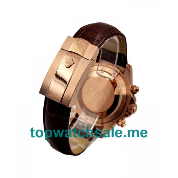 Replica Rolex Daytona 116515 LN UK - 40MM Rose Gold Male Rolex Daytona Replica Watches - Blingwatches.co.uk