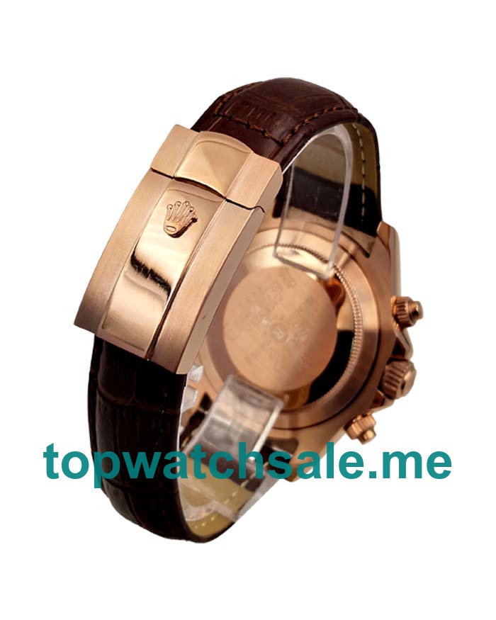 Replica Rolex Daytona 116515 LN UK - 40MM Rose Gold Male Rolex Daytona Replica Watches - Blingwatches.co.uk