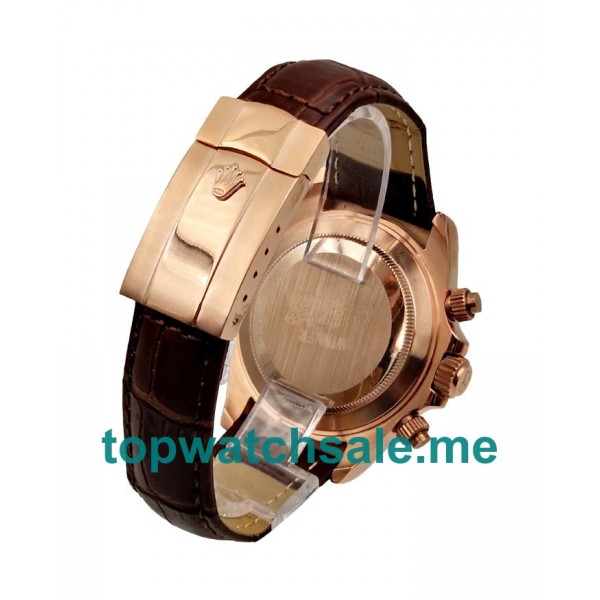 Replica Rolex Daytona 116515 LN UK - 40MM Rose Gold Male Rolex Daytona Replica Watches - Blingwatches.co.uk