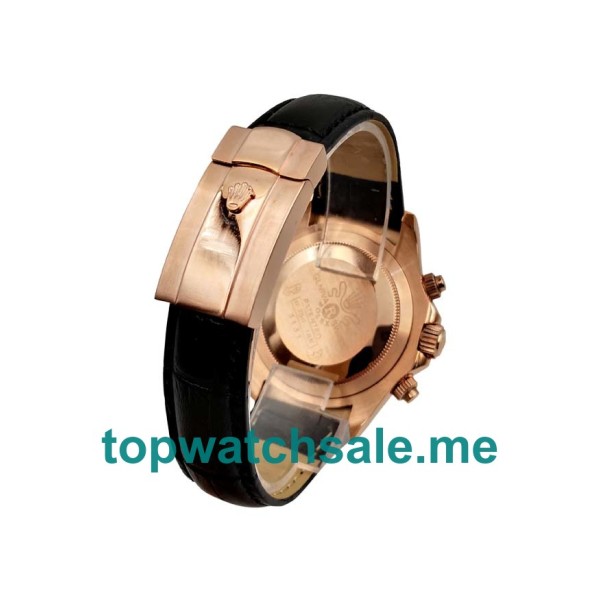 Replica Rolex Daytona 116515 LN UK - 40MM Rose Gold Male Rolex Daytona Replica Watches - Blingwatches.co.uk