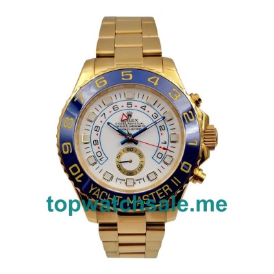 Replica Rolex Yacht-Master II 116688 UK - 44MM Gold Male Rolex Yacht-Master II Replica Watches - Blingwatches.co.uk