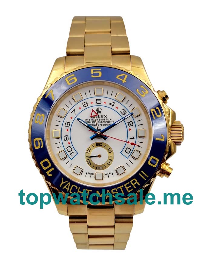 Replica Rolex Yacht-Master II 116688 UK - 44MM Gold Male Rolex Yacht-Master II Replica Watches - Blingwatches.co.uk