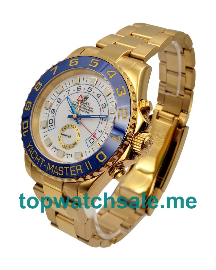 Replica Rolex Yacht-Master II 116688 UK - 44MM Gold Male Rolex Yacht-Master II Replica Watches - Blingwatches.co.uk