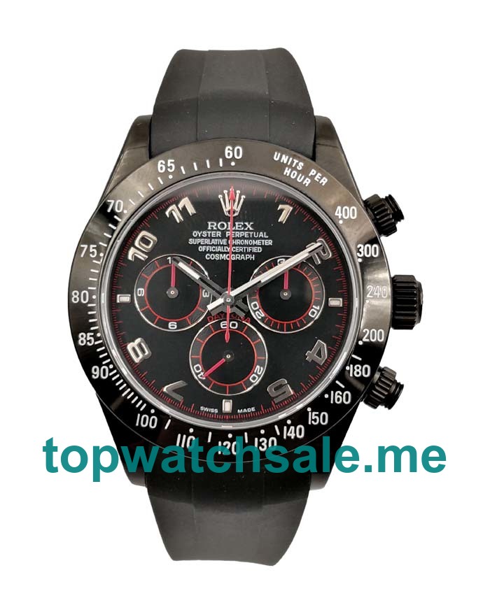 Replica Rolex Daytona 116509 UK - 40MM Steel Male Rolex Daytona Replica Watches - Blingwatches.co.uk