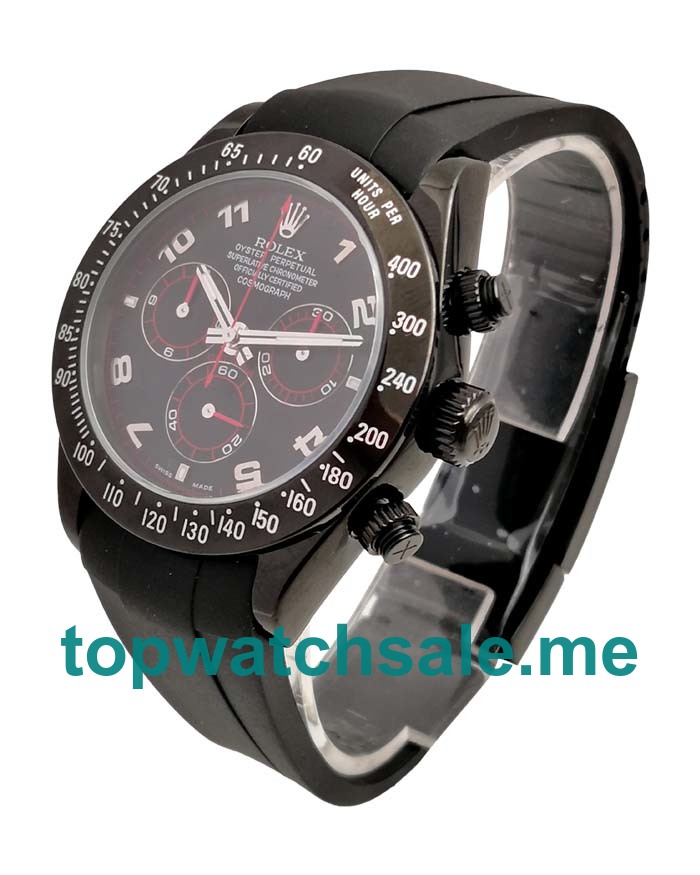 Replica Rolex Daytona 116509 UK - 40MM Steel Male Rolex Daytona Replica Watches - Blingwatches.co.uk