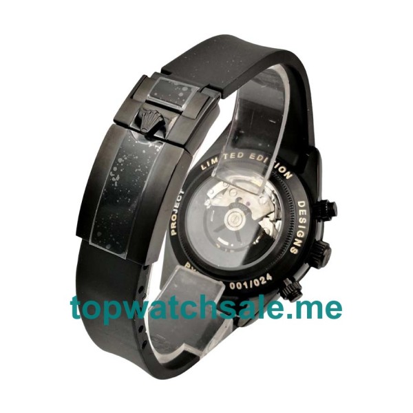 Replica Rolex Daytona 116509 UK - 40MM Steel Male Rolex Daytona Replica Watches - Blingwatches.co.uk
