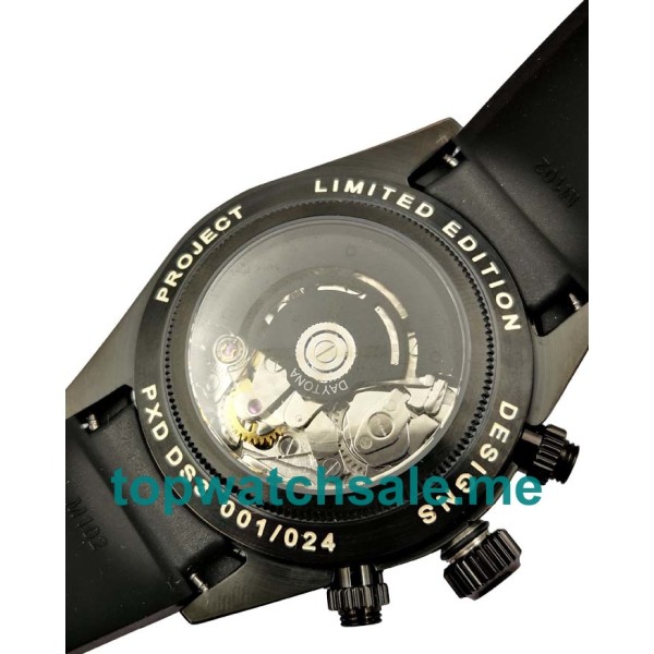 Replica Rolex Daytona 116509 UK - 40MM Steel Male Rolex Daytona Replica Watches - Blingwatches.co.uk