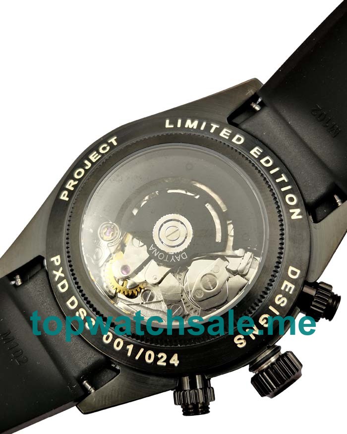 Replica Rolex Daytona 116509 UK - 40MM Steel Male Rolex Daytona Replica Watches - Blingwatches.co.uk