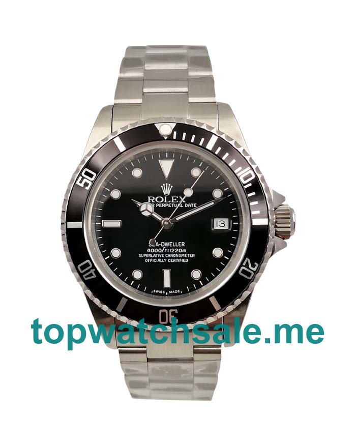 Replica Rolex Sea-Dweller 116600 UK - 40MM Steel Men Rolex Sea-Dweller Replica Watches - Blingwatches.co.uk