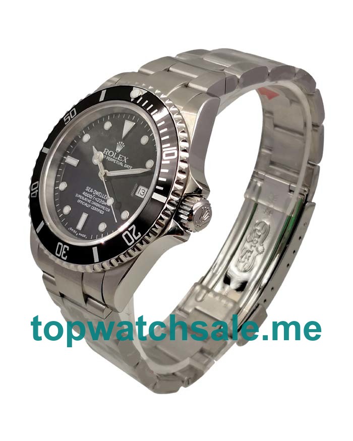 Replica Rolex Sea-Dweller 116600 UK - 40MM Steel Men Rolex Sea-Dweller Replica Watches - Blingwatches.co.uk