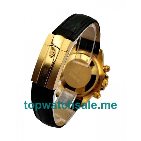 Replica Rolex Daytona 116508 UK- 36.5MM Gold Female Rolex Daytona Replica Watches - Blingwatches.co.uk