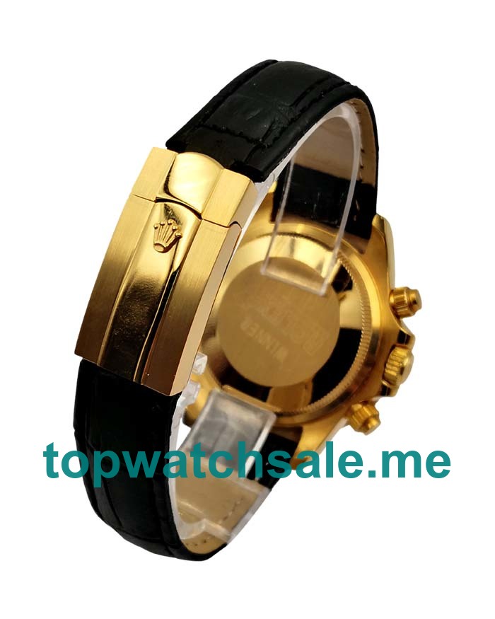 Replica Rolex Daytona 116508 UK- 36.5MM Gold Female Rolex Daytona Replica Watches - Blingwatches.co.uk