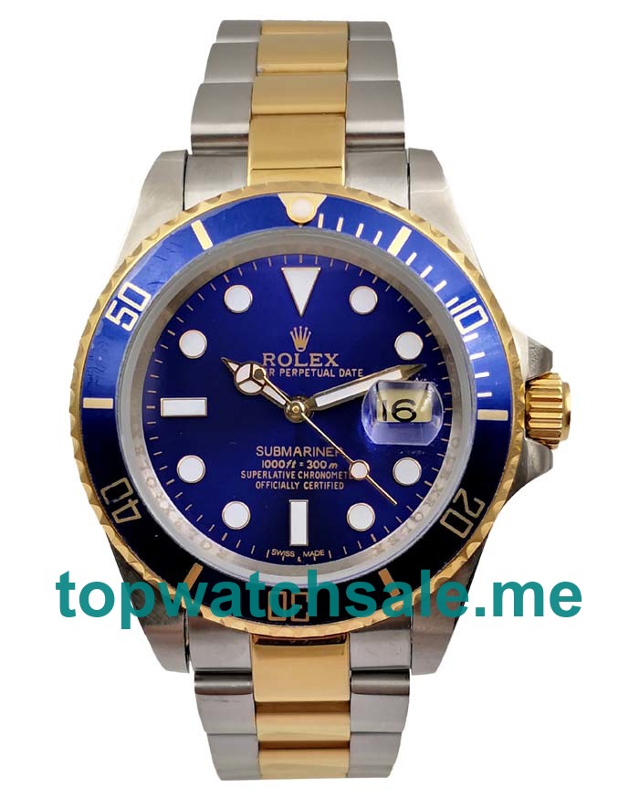 Replica Rolex Submariner 116613 LB UK - 40MM Steel & Gold Male Rolex Submariner Replica Watches - Blingwatches.co.uk