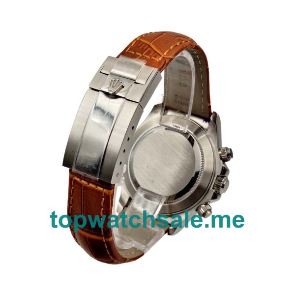 Replica Rolex Daytona 116520 UK - 40MM Steel Male Rolex Daytona Replica Watches - Blingwatches.co.uk