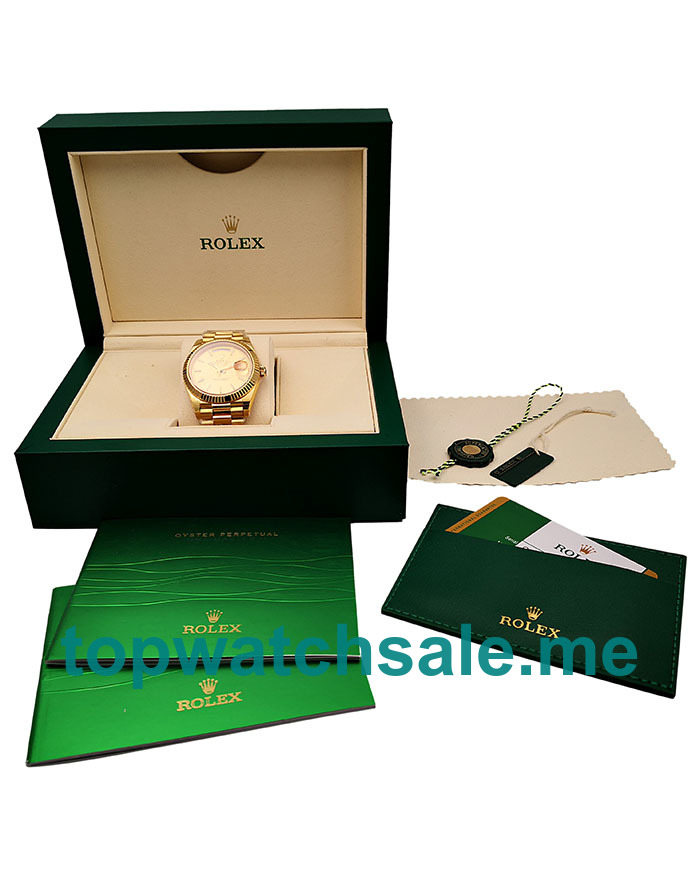 Replica Rolex Day-Date 228238 UK - 40MM Gold Male Rolex Day-Date Replica Watches - Blingwatches.co.uk