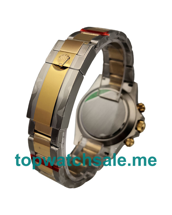Replica Rolex Daytona 116503 UK - 40MM Steel & Gold Male Rolex Daytona Replica Watches - Blingwatches.co.uk