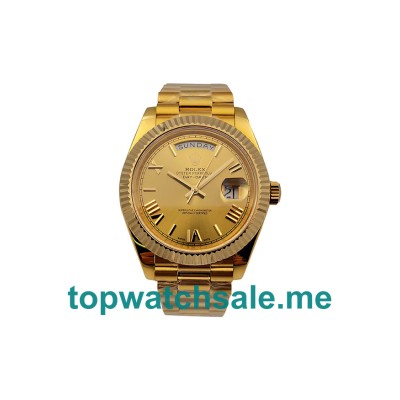 Replica Rolex Day-Date 228238 UK - 40MM Gold Male Rolex Day-Date Replica Watches - Blingwatches.co.uk