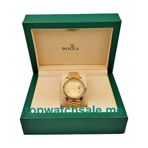 Replica Rolex Day-Date 228238 UK - 40MM Gold Male Rolex Day-Date Replica Watches - Blingwatches.co.uk