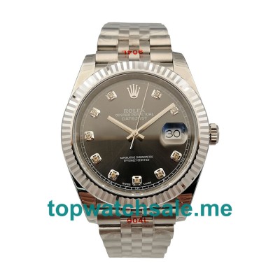 Replica Rolex Datejust 126334 UK - 41MM Steel Male Rolex Datejust Replica Watches - Blingwatches.co.uk