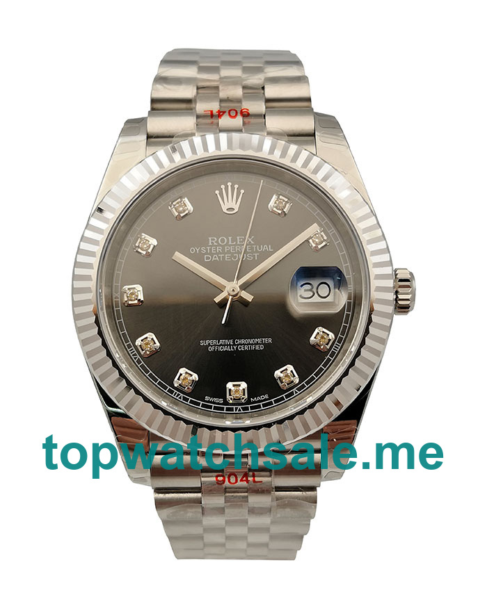 Replica Rolex Datejust 126334 UK - 41MM Steel Male Rolex Datejust Replica Watches - Blingwatches.co.uk