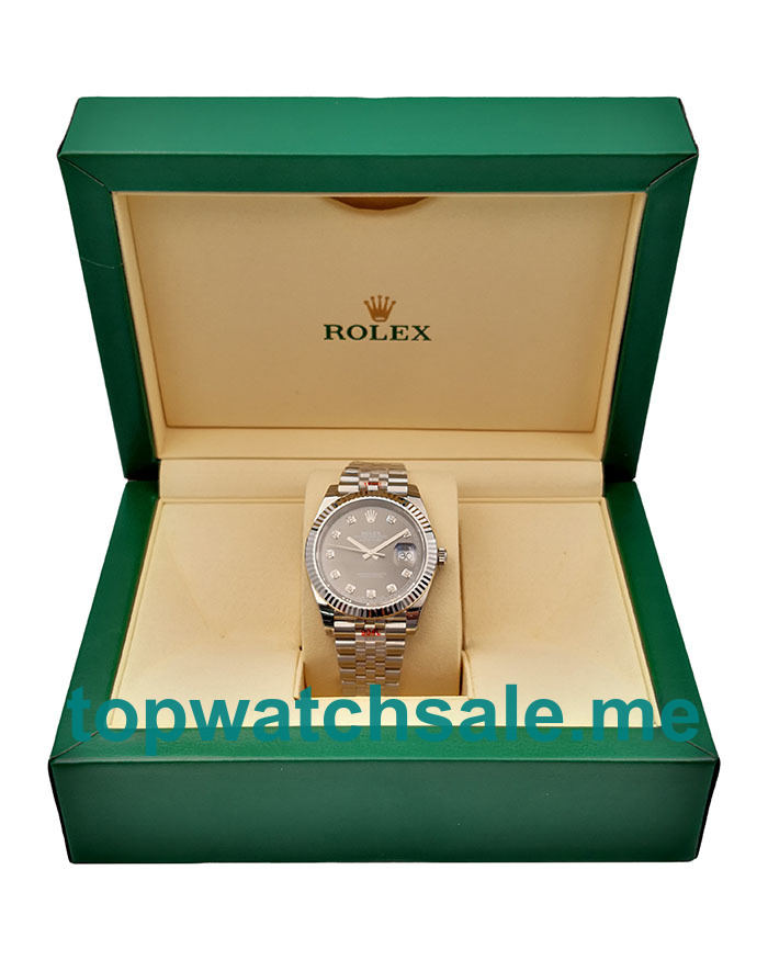Replica Rolex Datejust 126334 UK - 41MM Steel Male Rolex Datejust Replica Watches - Blingwatches.co.uk