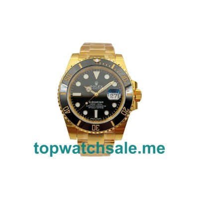 Replica Rolex Submariner 116618 LN UK - 40MM Gold Male Rolex Submariner Replica Watches - Blingwatches.co.uk