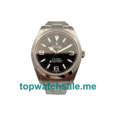 Replica Rolex Explorer 214270 UK - 39MM Steel Male Rolex Explorer Replica Watches - Blingwatches.co.uk