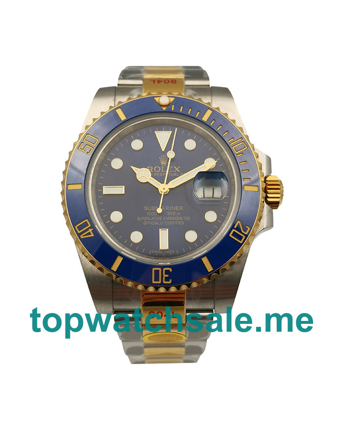 Replica Rolex Submariner 116613 LB JF UK - 40MM Steel And Gold Male Rolex Submariner Replica Watches - Blingwatches.co.uk