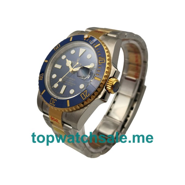 Replica Rolex Submariner 116613 LB JF UK - 40MM Steel And Gold Male Rolex Submariner Replica Watches - Blingwatches.co.uk