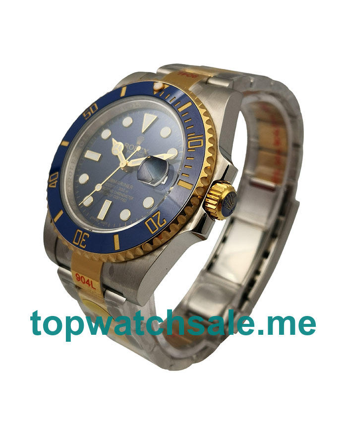 Replica Rolex Submariner 116613 LB JF UK - 40MM Steel And Gold Male Rolex Submariner Replica Watches - Blingwatches.co.uk