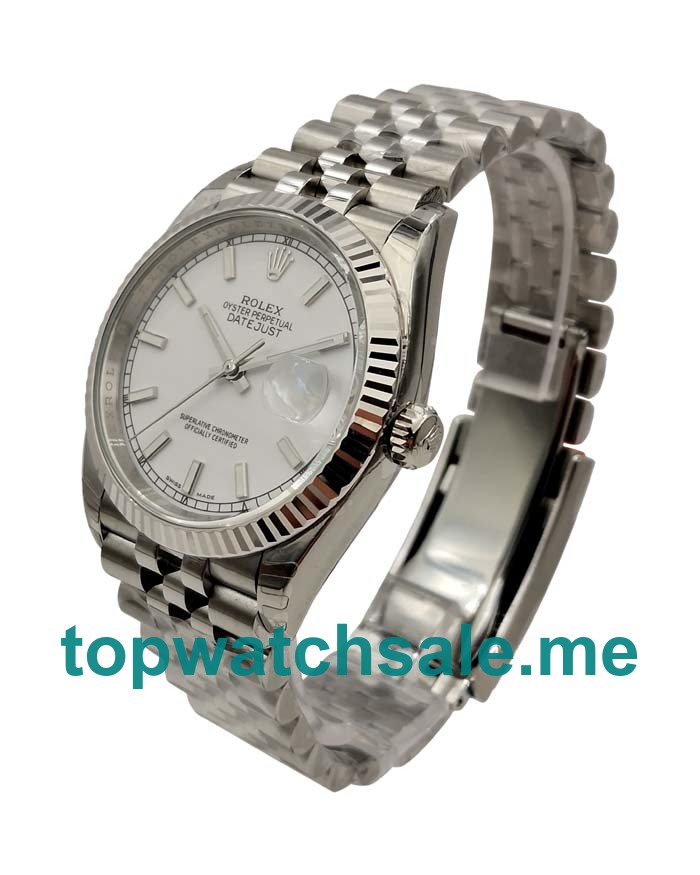 Replica Rolex Datejust 116234 UK - 36MM Steel Male Rolex Datejust Replica Watches - Blingwatches.co.uk