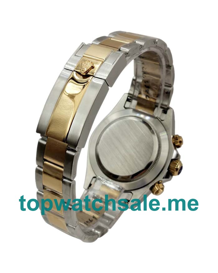 Replica Rolex Daytona 116523 UK - 40MM Steel Male Rolex Daytona Replica Watches - Watchestop.me